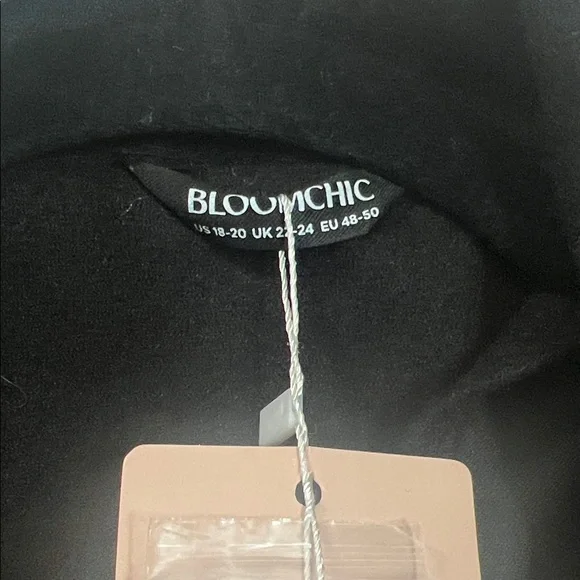 BloomChic Elegant Black Trench Coat - Picture 5 of 6